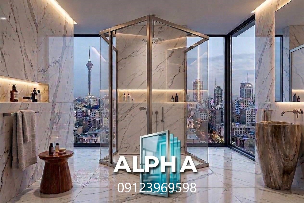 کابین دوش شیشه ای