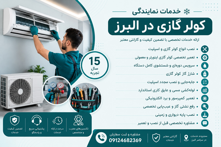 خدمات نمایندگی کولر گازی در البرز