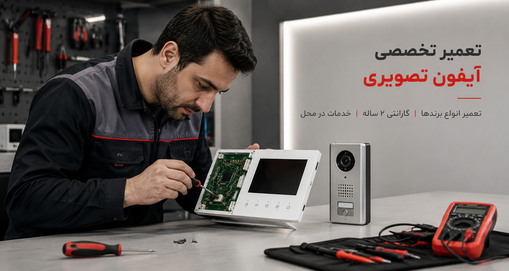 خدمات تعمیر آیفون تصویری در تهران