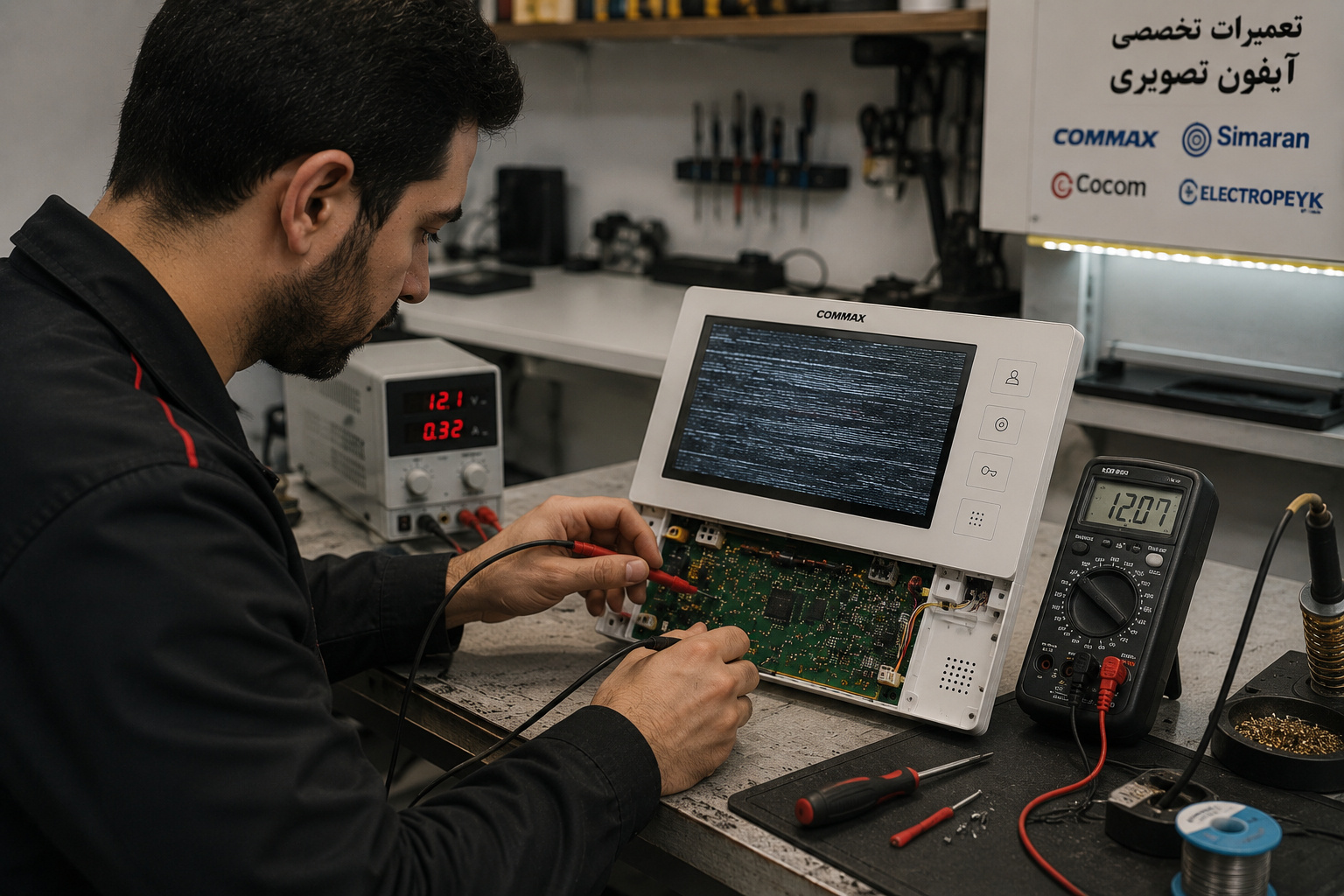 خدمات تعمیر آیفون تصویری در تهران