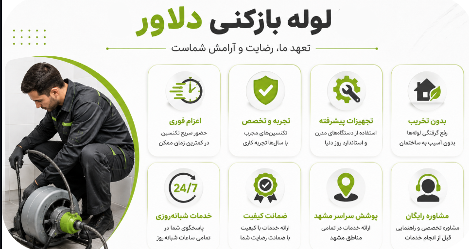 اعزام لوله بازکن با دستگاه فنر برقی در تمامی مناطق مشهد