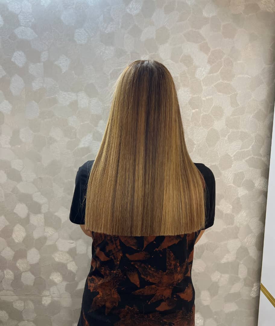 نمونه کار کراتین مو در اصفهان