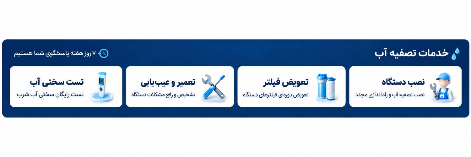نصب و تعمیر تصفیه آب خانگی در اصفهان