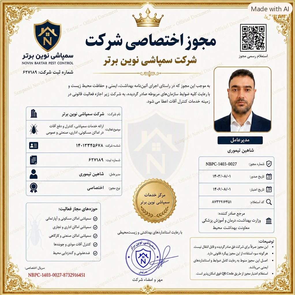 خدمات سمپاشی در تهران