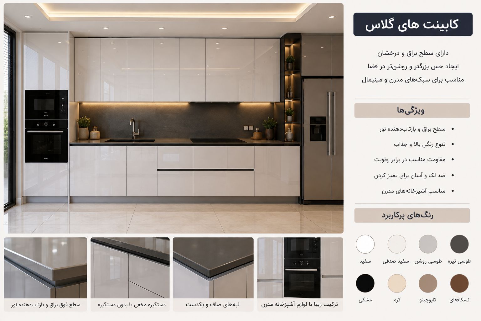 کابینت های گلاس در تهران