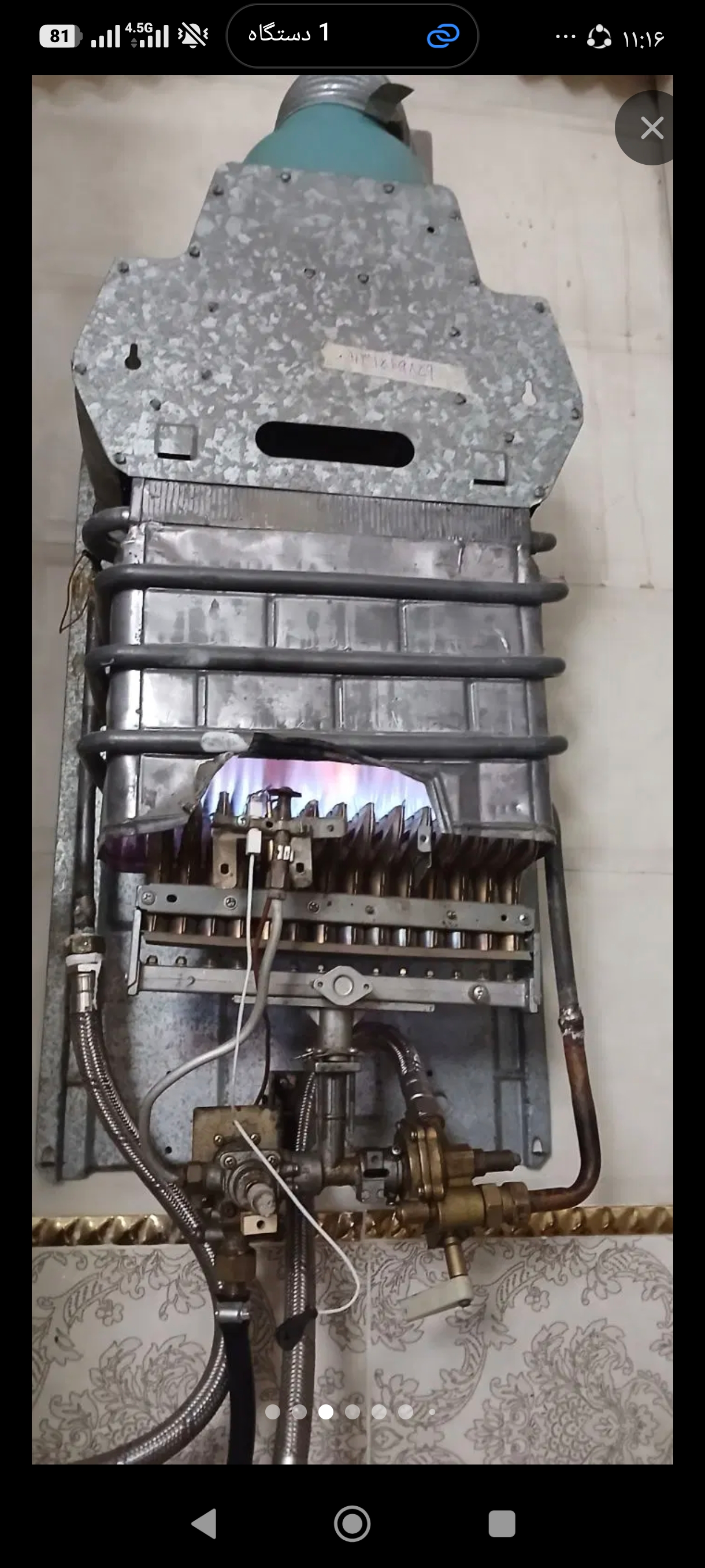 نمونه‌کار تحویل آبگرمکن بوتان با فاکتور رسمی و گارانتی در ملک شهر