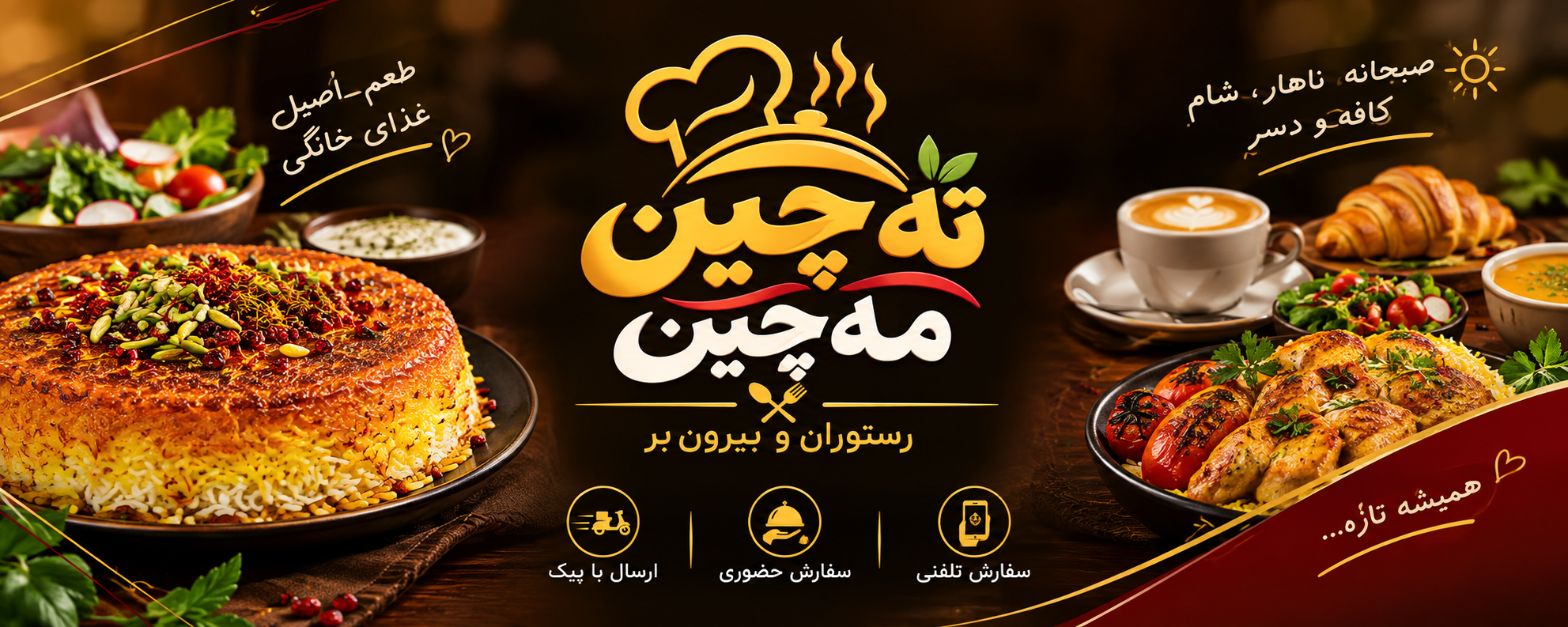 ته چین و غذاهای اصیل ایرانی در رستوران ته چین مه چین