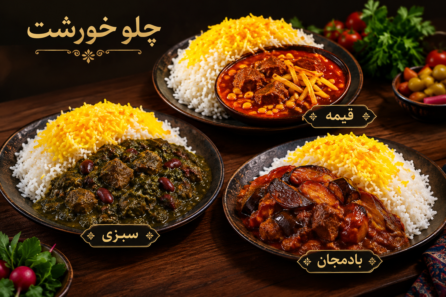 تجربه غذای سنتی ایرانی در رستوران و بیرون بر ته چین مه چین