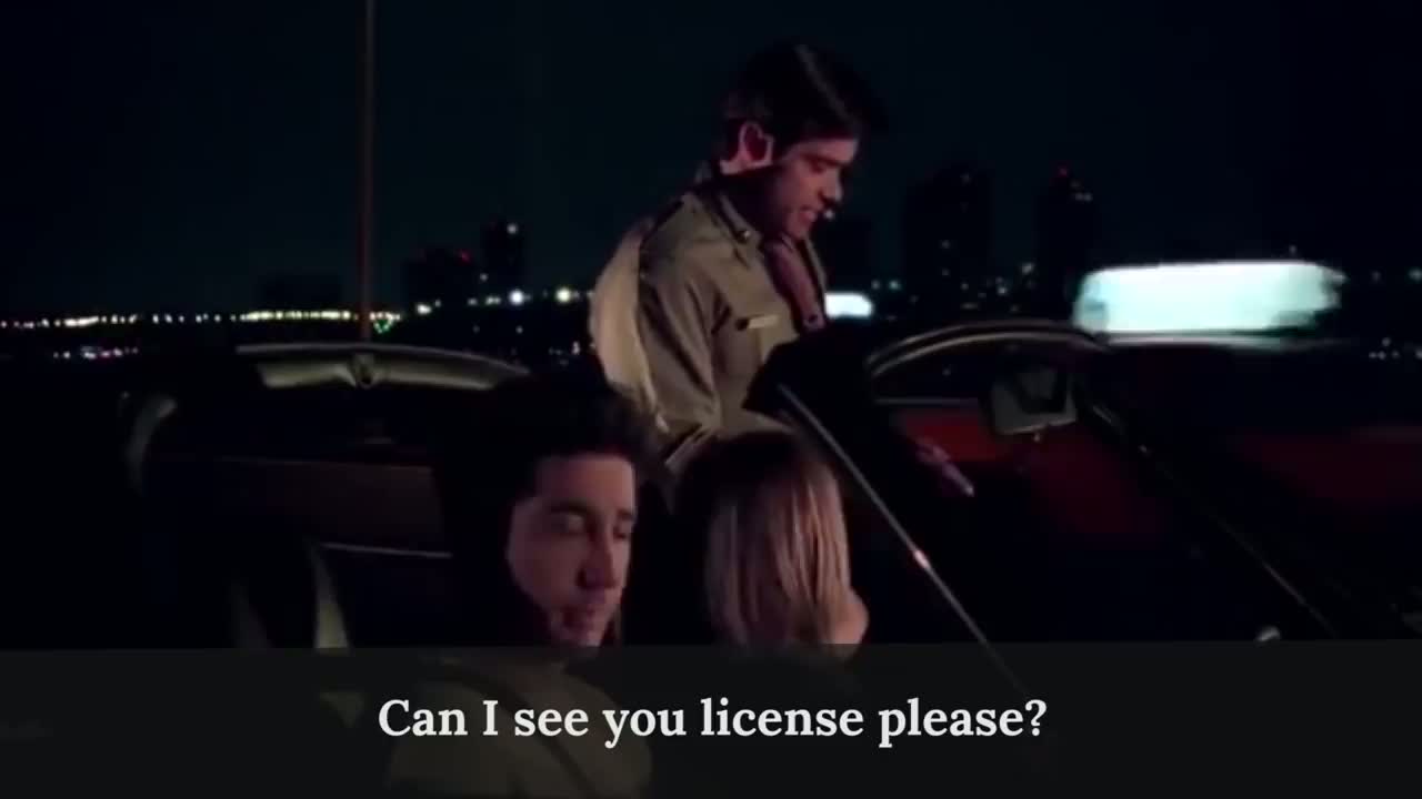 پوستر آموزش زبان انگلیسی با دوستان تماس با پلیس