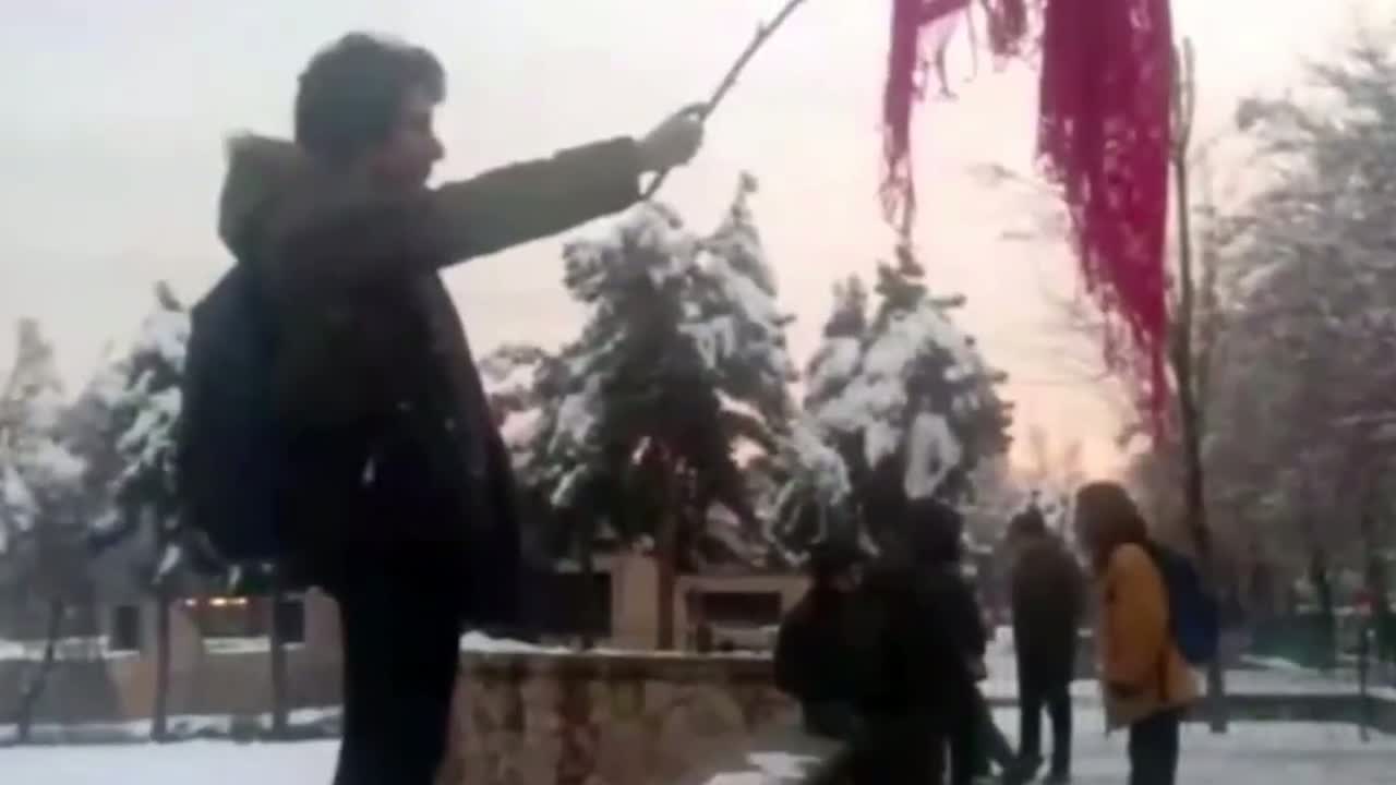 پوستر پشت پرده لخت شدن نیلوفر فولادی در اعتراضات سناریو صداوسیما...