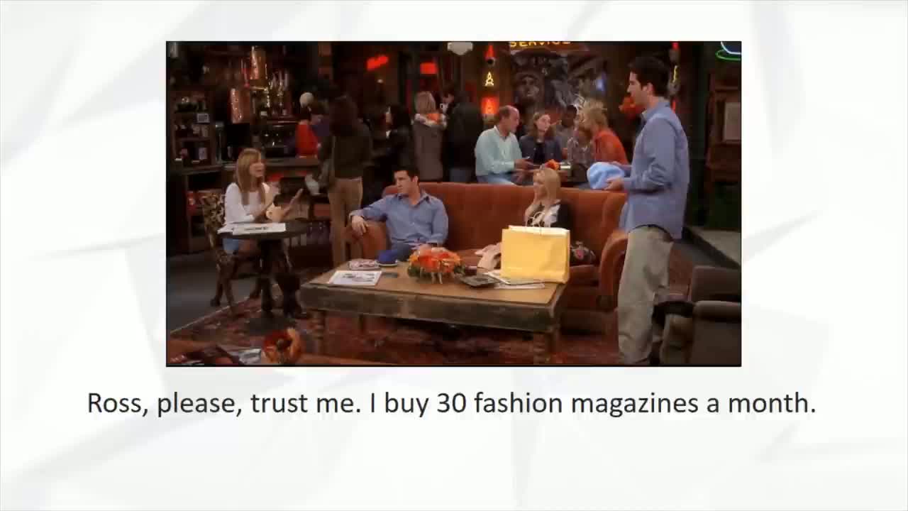 پوستر انگلیسی با دوستان تی وی پیراهن جدید راس