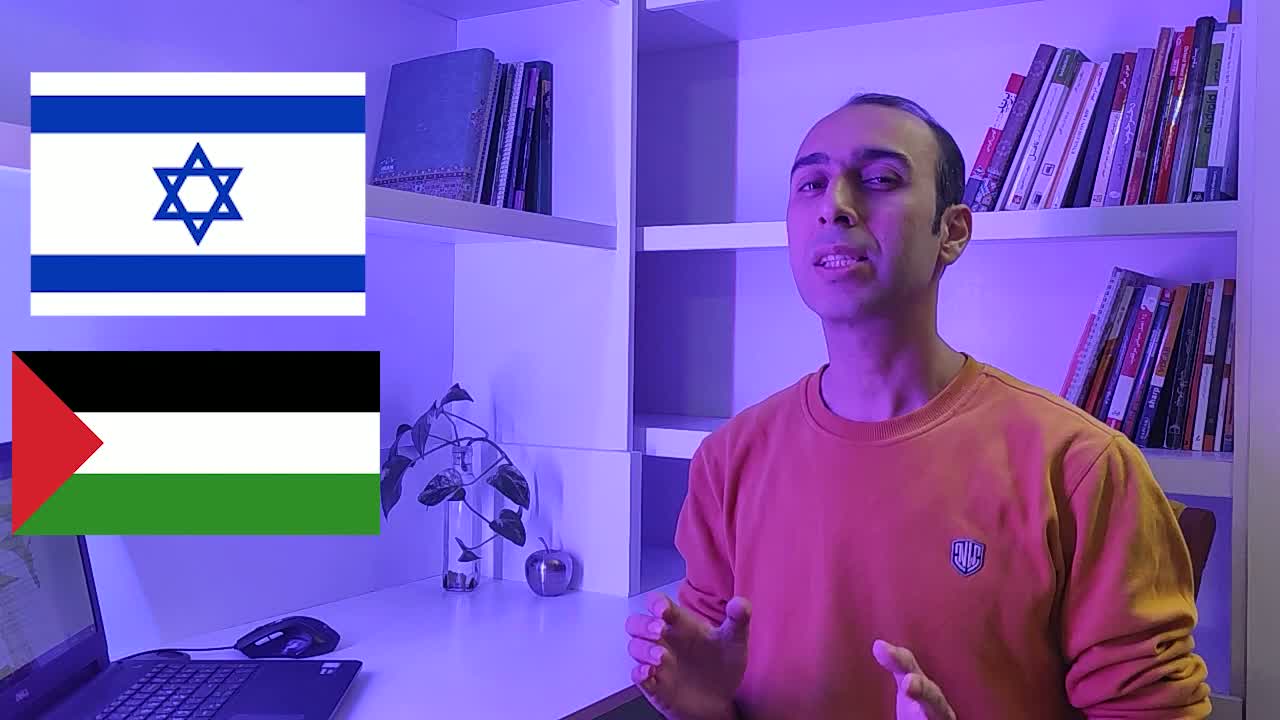 پوستر همه چیز در مورد درگیری اسرائیل و فلسطین یک مناقشه تاریخی و...