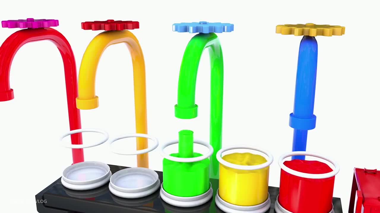 هامپتی دامپی | یادگیری رنگ‌ها برای کودکان با بیل مکانیکی