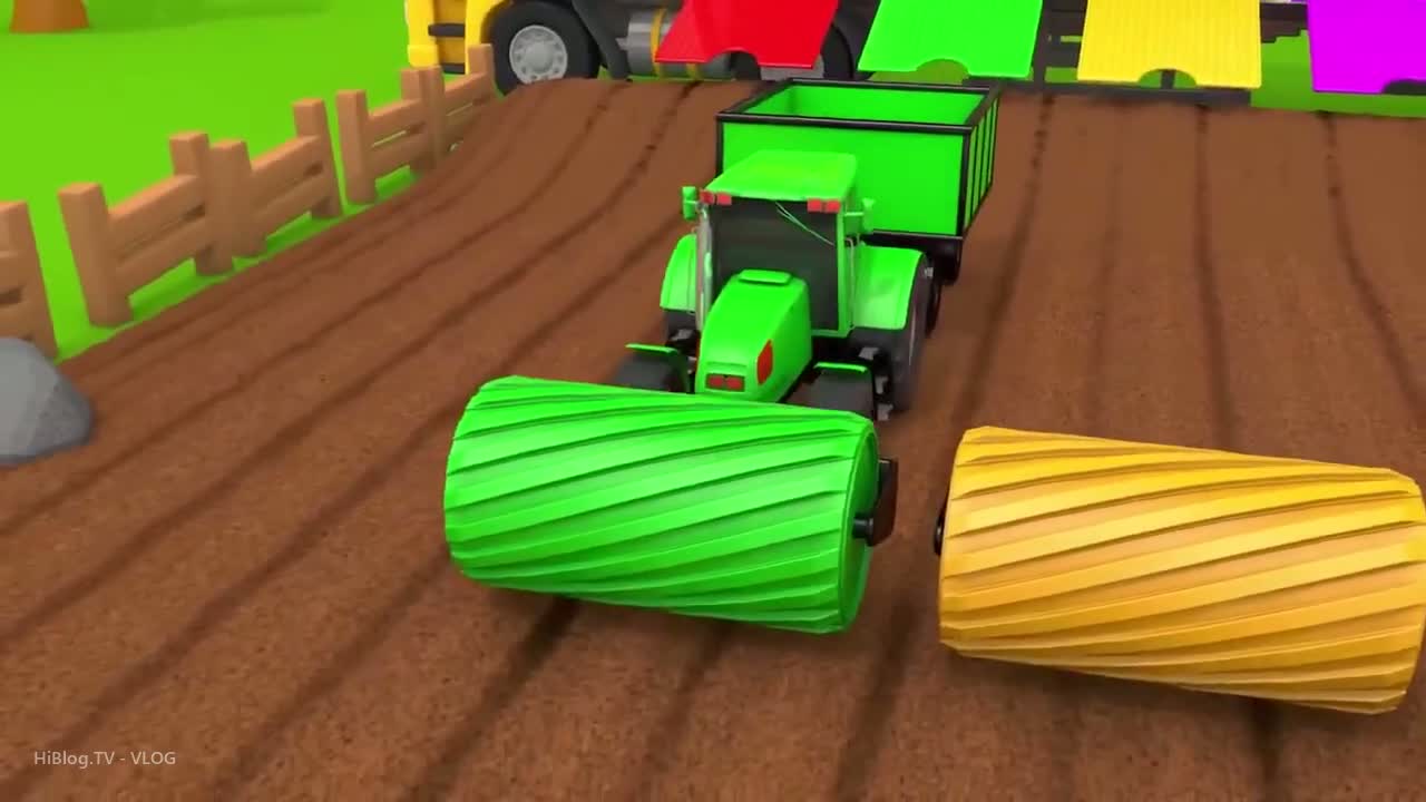 آموزش رنگ‌ها با پنج میمون کوچک و وسایل نقلیه