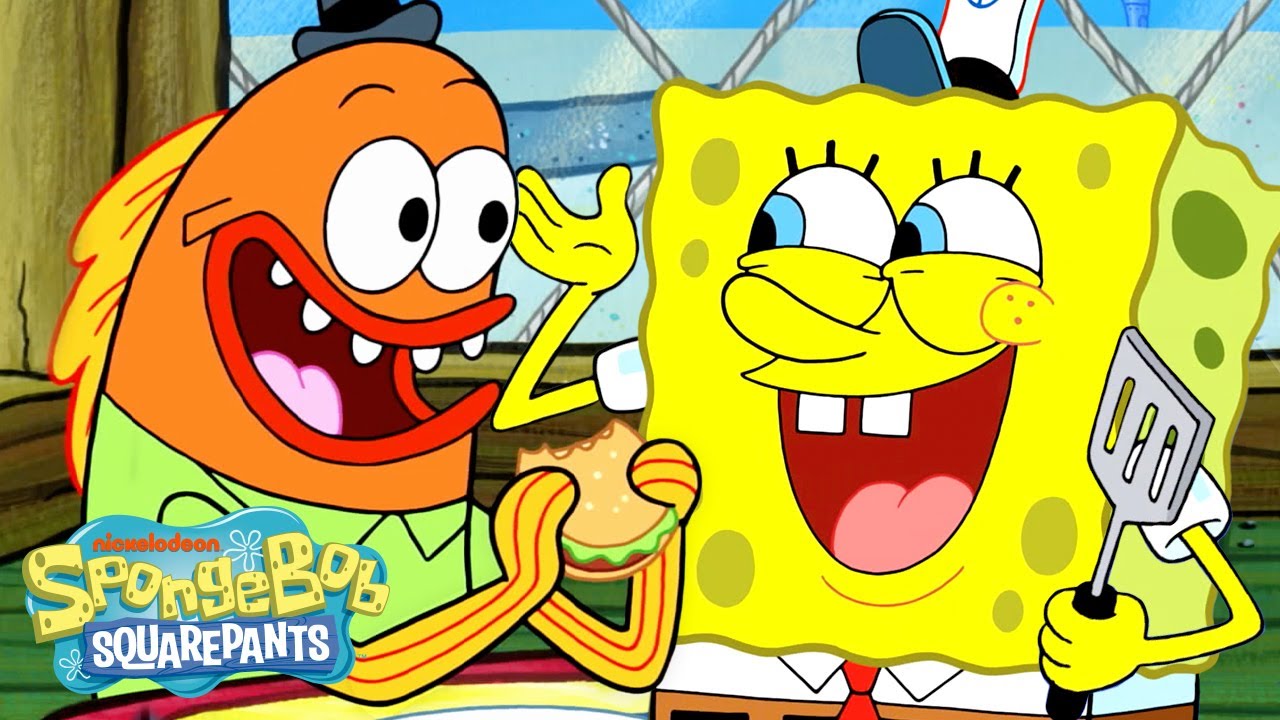 دو ساعت شادی ناب در کراستی کراب! 🍔 | @SpongeBobOfficial