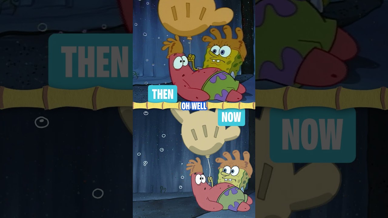Rock Bottom Then Vs. Now! ⏳ | SpongeBob shorts
