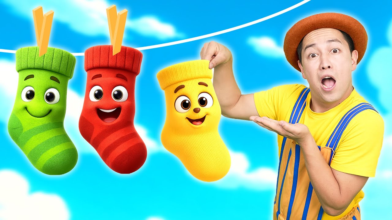 پوستر آیا این جوراب من است؟ 🧦 بیشتر ترانه‌های کودکان و آوازهای...