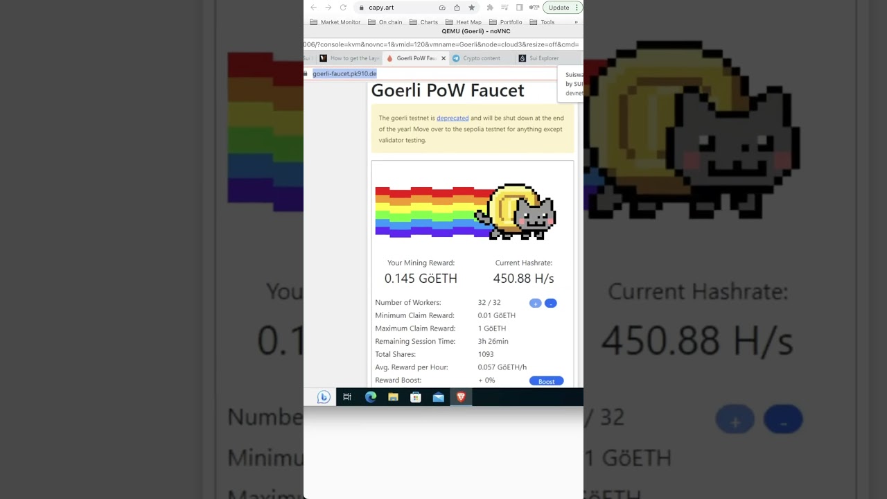 پوستر نحوه ماین کردن اتریم گوئرلی برای تست نت