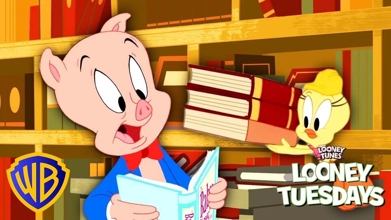 پوستر لونی تونز در کتابخانه! 📚🐷 روزهای لونی wbkids