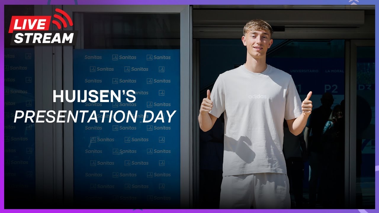 پوستر پخش زنده ارائه دین هویجن به رئال مادرید