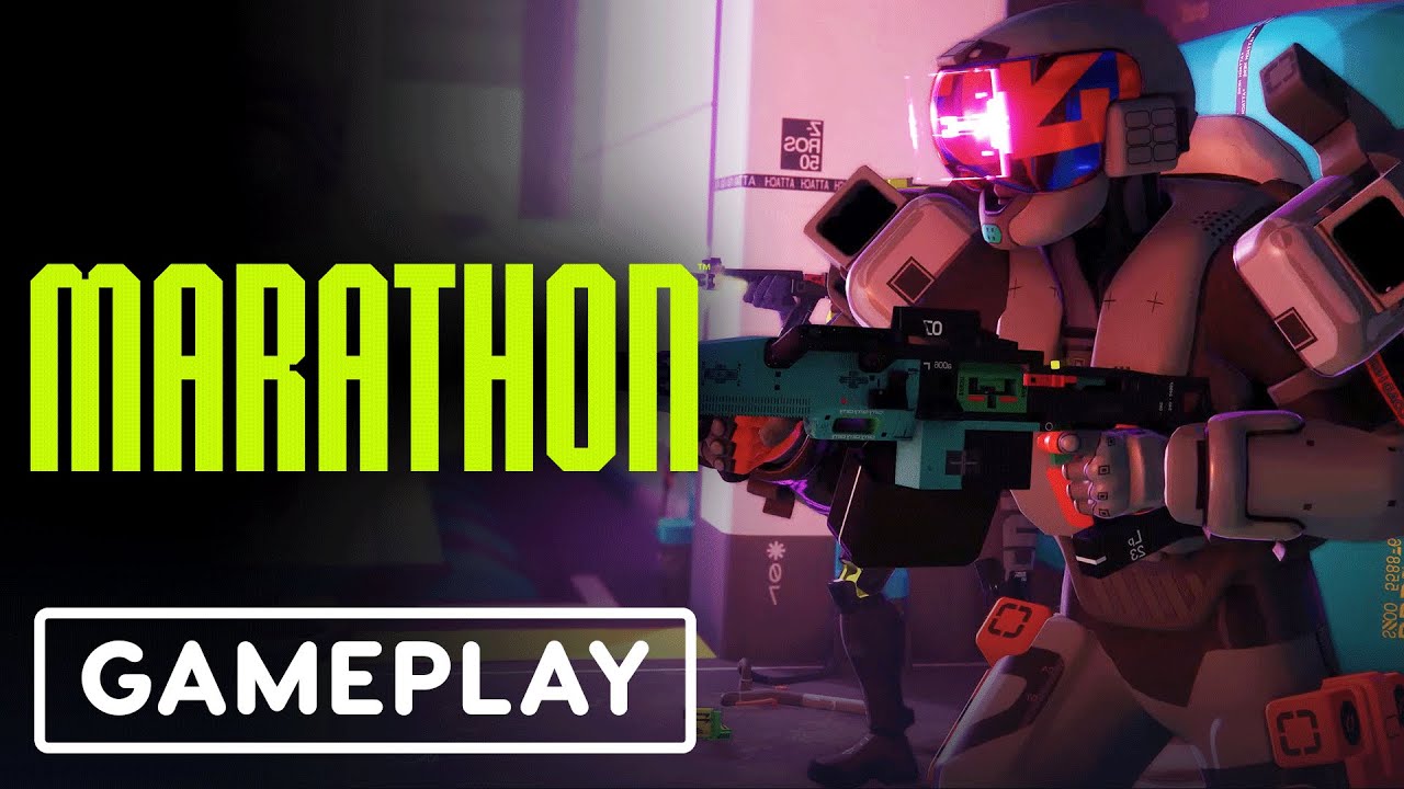 پوستر نمایش بازی اولیه رسمی ماراتن توسط سازنده با برجسته‌ها