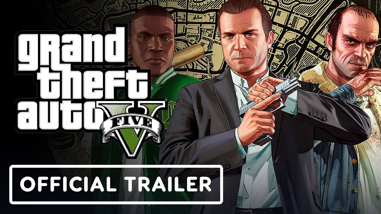 پوستر GTA 5 بهبود یافته Grand Theft Auto V - تریلر رسمی عرضه برای...