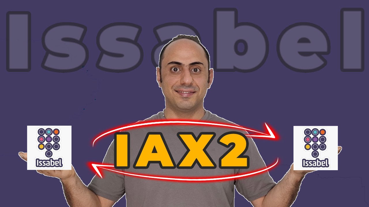 پوستر تعامل دو مرکز تلفن ایزابل با ترانک IAX2