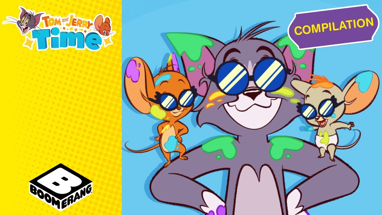 پوستر ترانه تمیزکردن تجمیع زمان تام و جری BoomerangUK