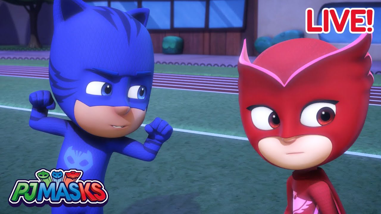 پوستر 🔴 زنده! قسمت‌های کامل PJ Masks 🔴 PJ Masks برای نجات روز!...