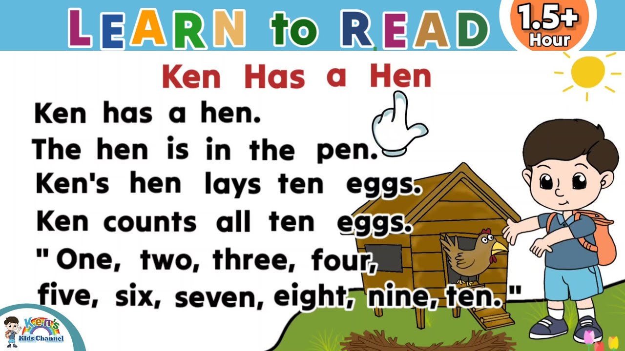 پوستر تمرین خواندن داستان برای کودکان درس خواندن انگلیسی برای...