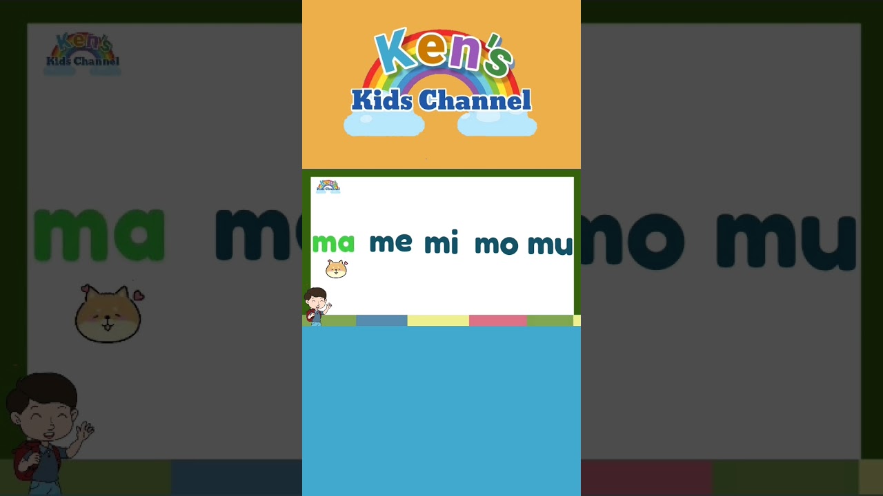 پوستر آموزش خواندن با مگسانای مگباسا 🥰👍 ما مه می مو مو...