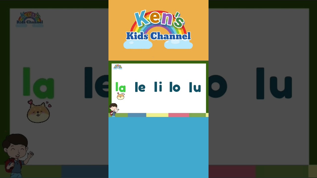 پوستر Magsanay Magbasa la le li lo lu 🥰👍 learntoread...