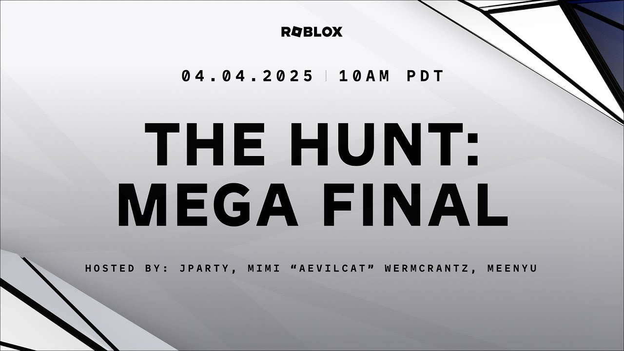 پوستر رابلوکس شکار بزرگ به صورت زنده تا پایانی ۲۰۲۵