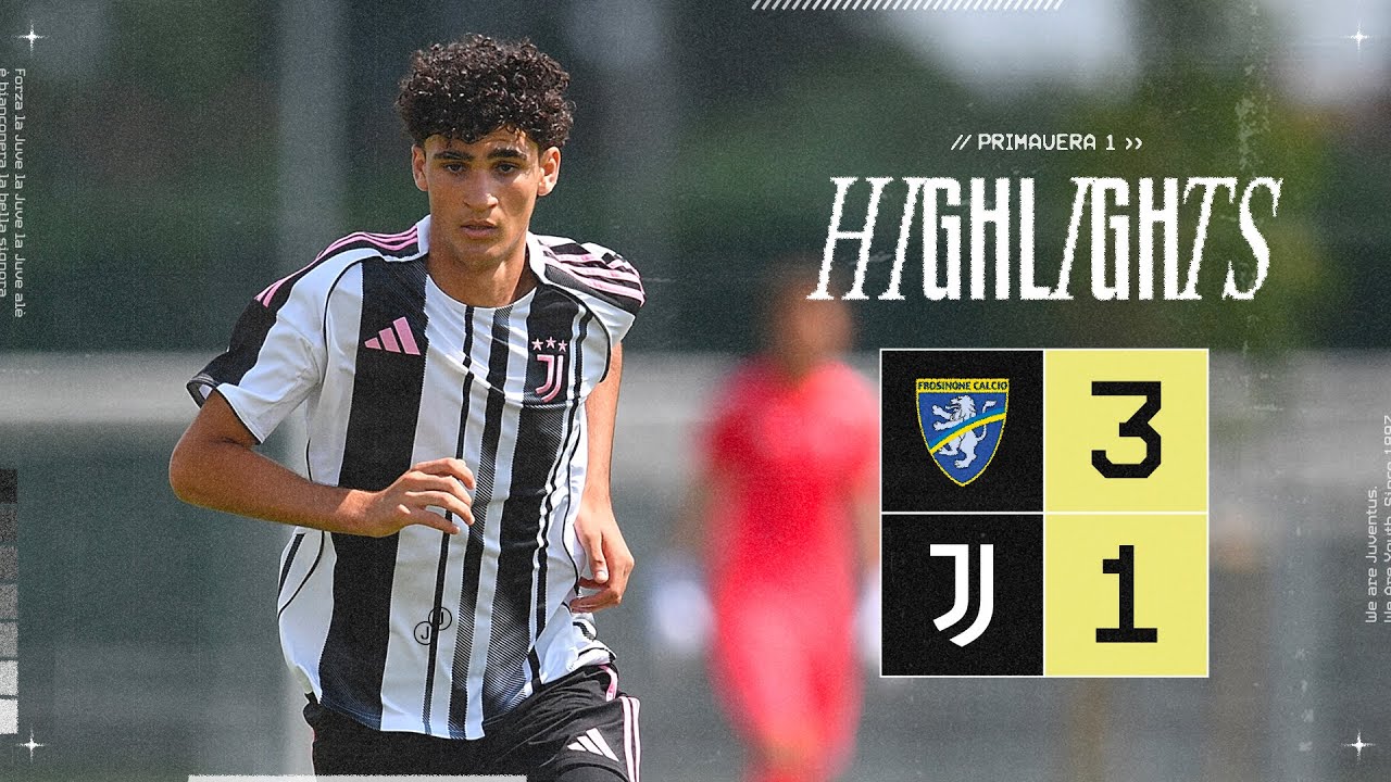 پوستر خلاصه بازی پرایمورا ۱ فروزینونه ۳-۱ یوونتوس U20 هفته دوم