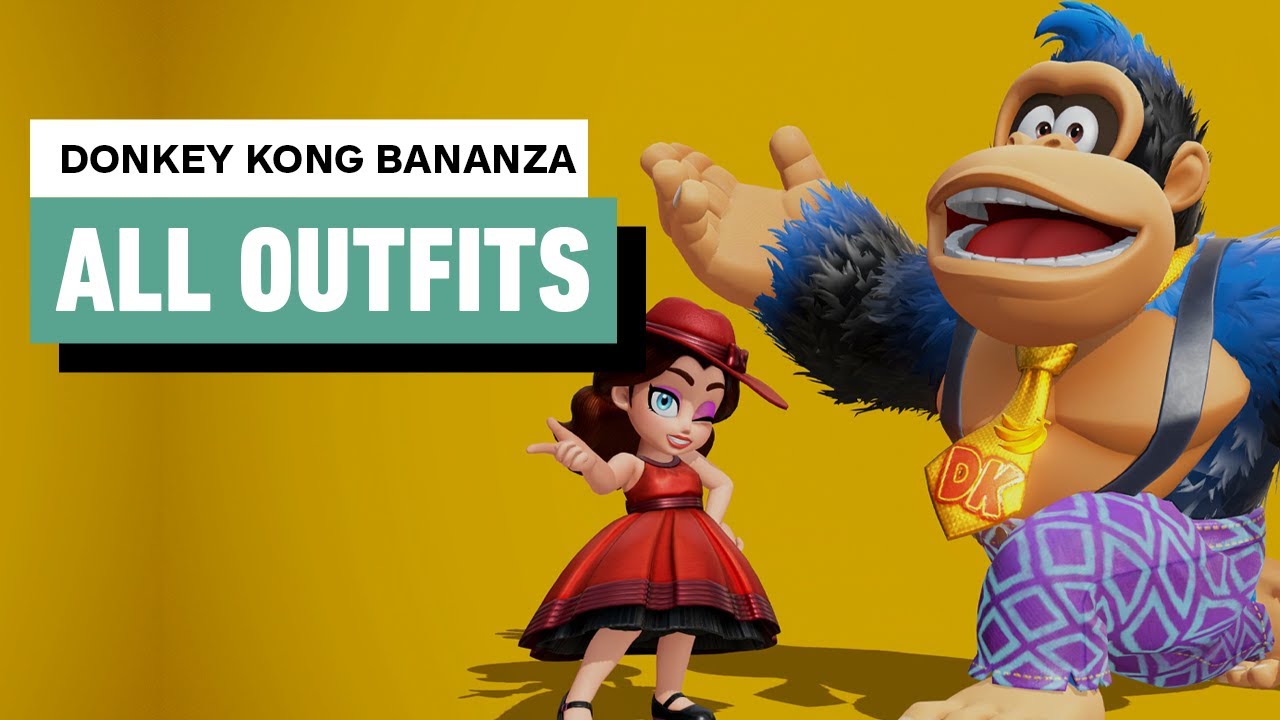 پوستر دونکی کونگ بنزانا - همه گزینه‌های استایل و لباس‌ها ۴K