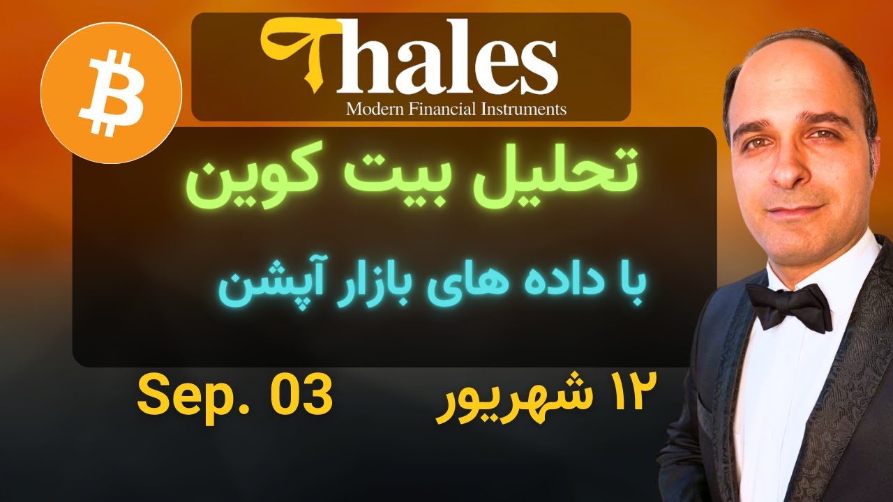 پوستر تحلیل بازار بیت کوین با داده‌های آپشن مجتبی راستی