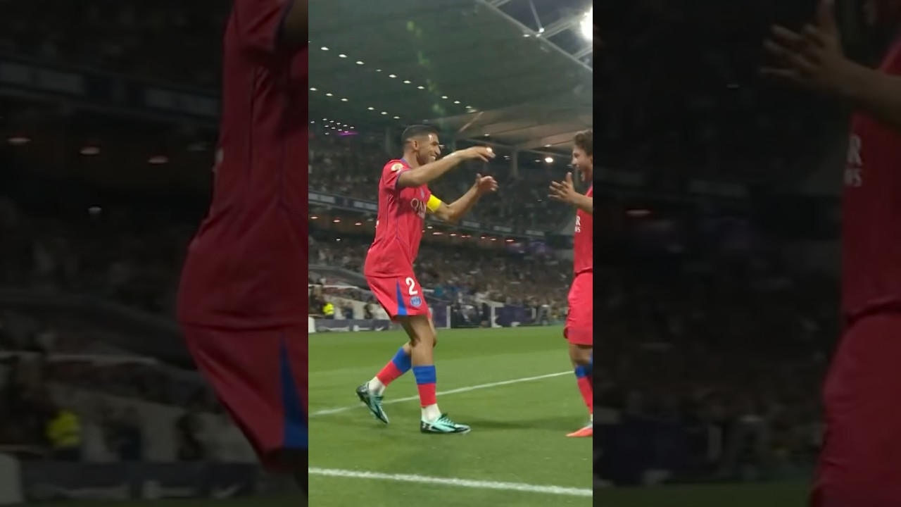 پوستر واکنش تیم به گل عجیبی که نیوس با دوچرخه زد! 🤯 PSG Ligue1...