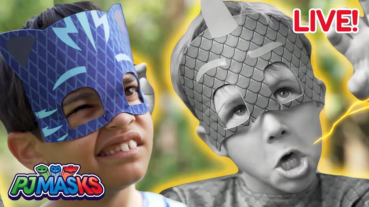 پوستر 🔴 پخش زنده ۲۴/۷! شخصیت‌های PJ Masks در زندگی واقعی 🔴 بازی...