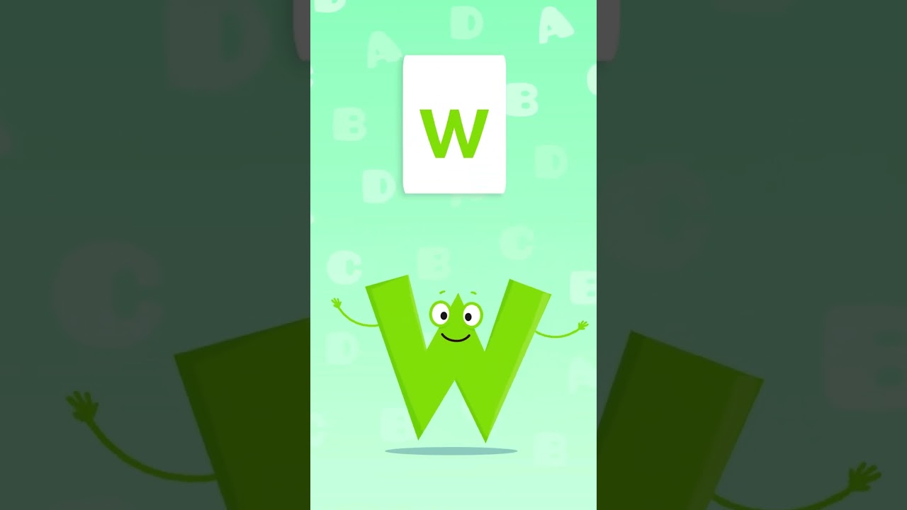 پوستر 🗣️ یاد بگیرید چگونه حرف W را تلفظ کنید! 🔤