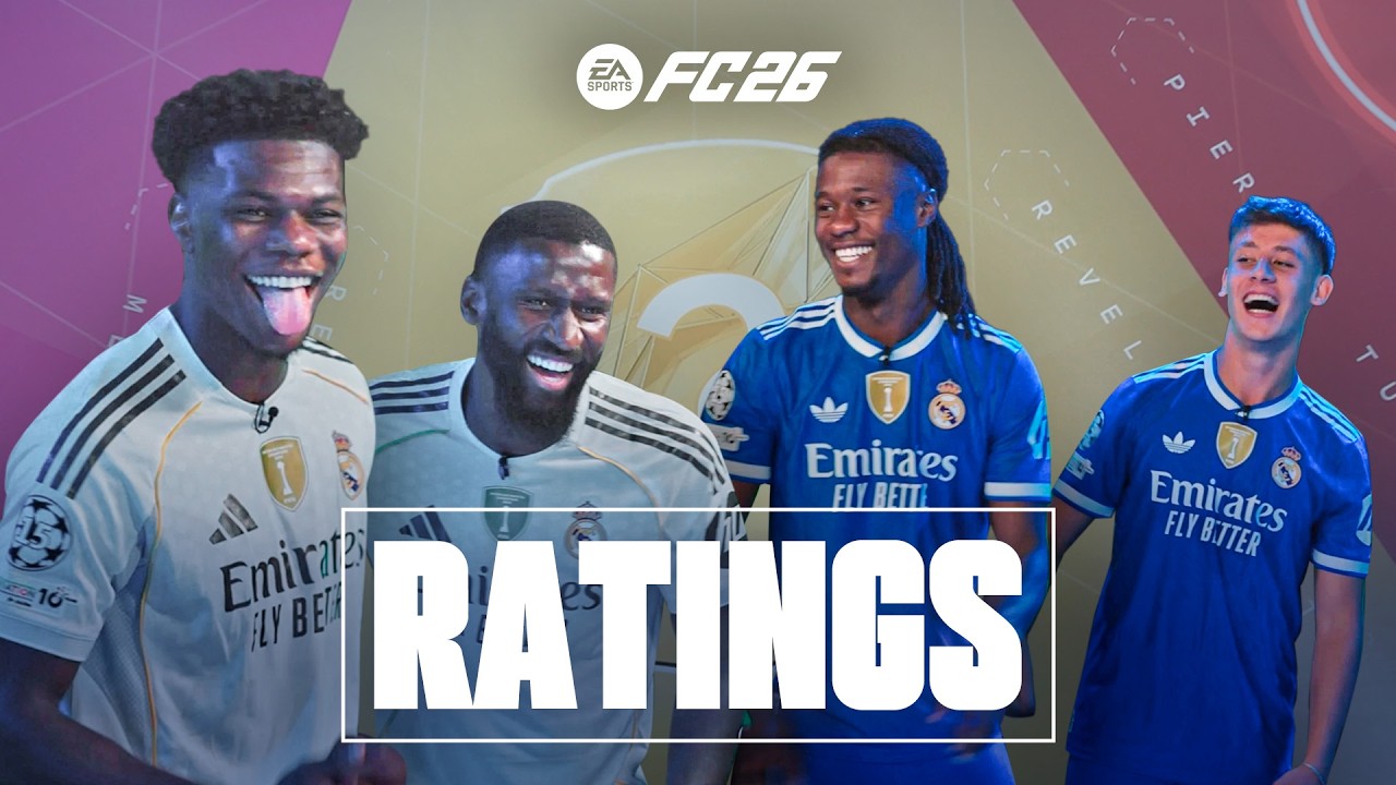 پوستر چرخ شانس امتیاز FC26 نسخه رئال مادرید!