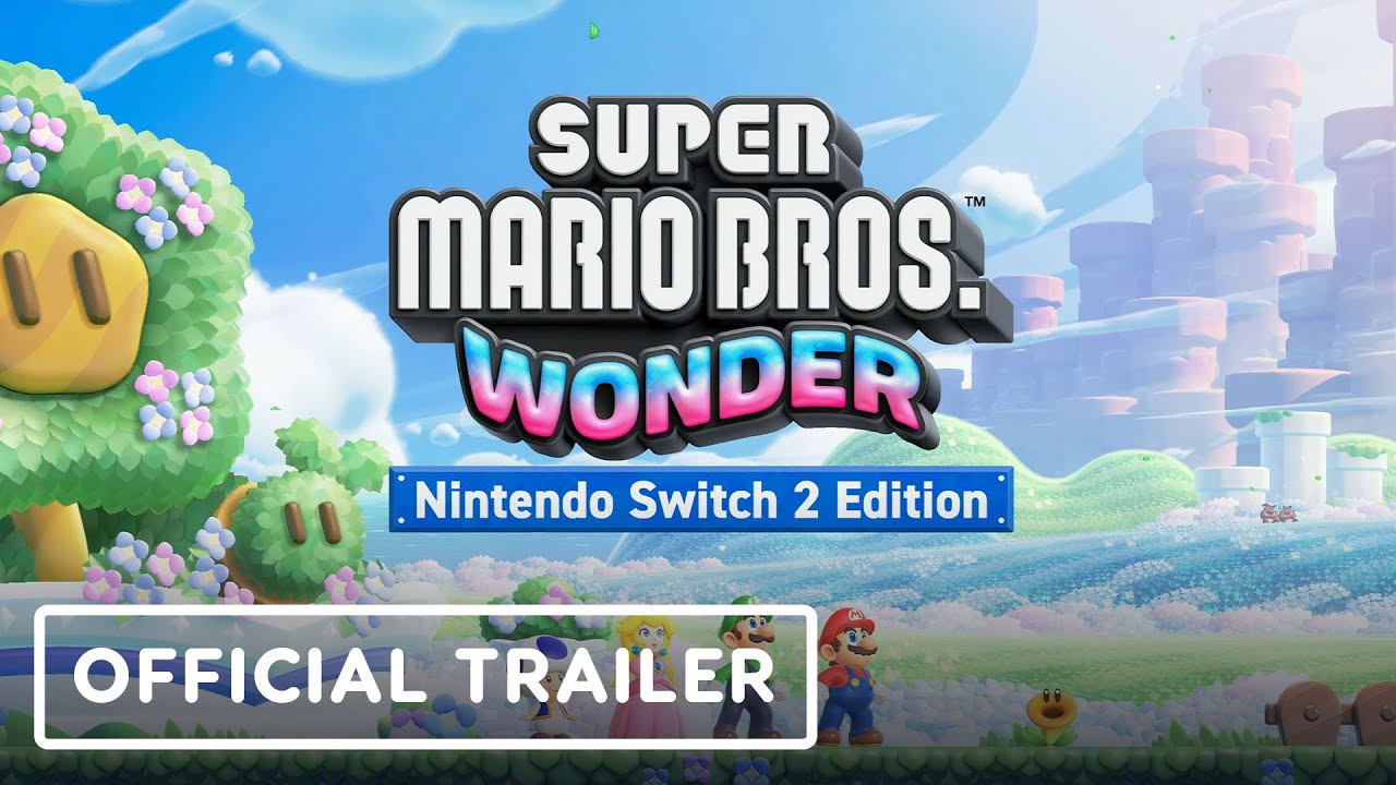 پوستر ویدیو تریلر رسمی نسخه ۲ بازی Super Mario Bros. Wonder برای...