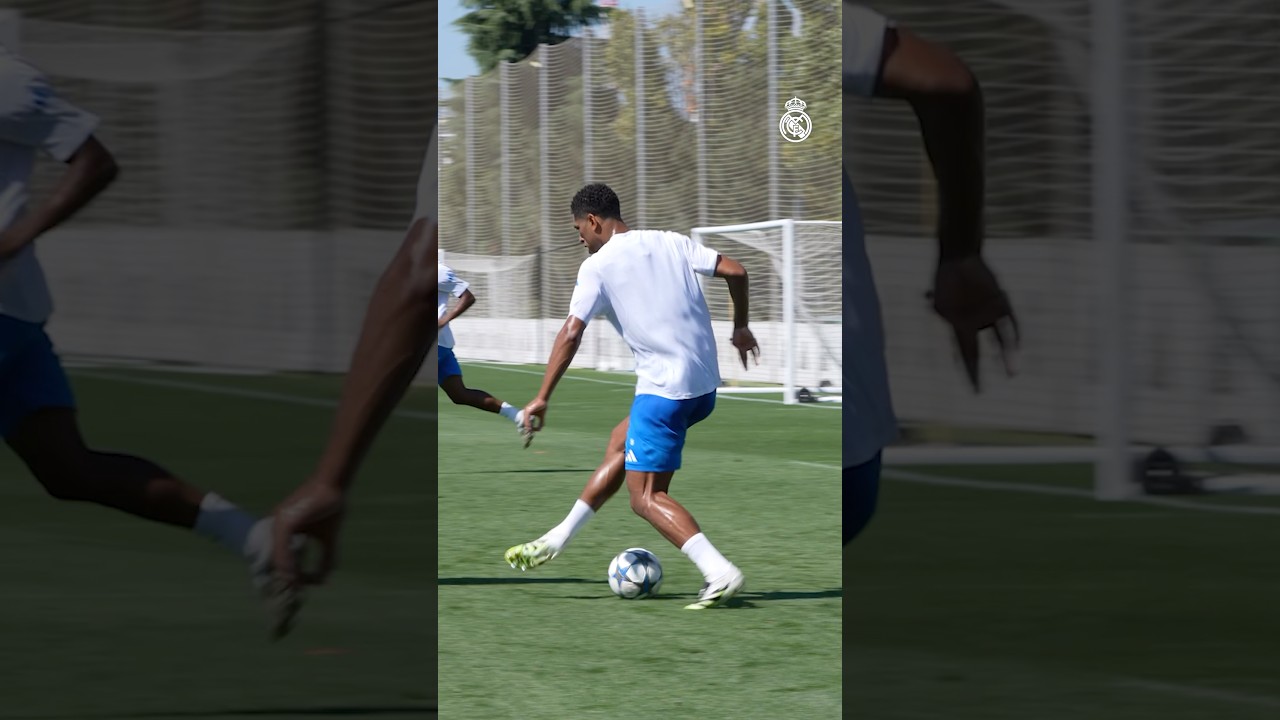 پوستر بلینگهام و رئال مادرید در لیگ قهرمانان اروپا