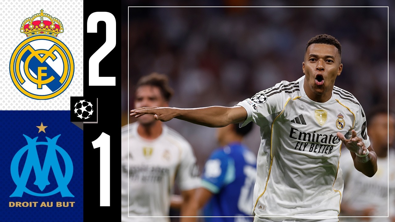 پوستر برجسته‌ها رئال مادرید 2-1 المپیک مارسی لیگ قهرمانان