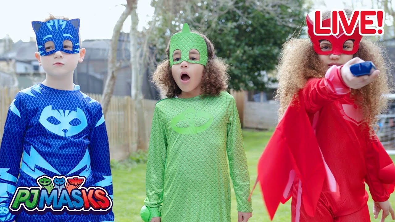 پوستر 🔴 پخش زنده ۲۴/۷! ابرقهرمانان PJ Masks در زندگی واقعی 🔴...