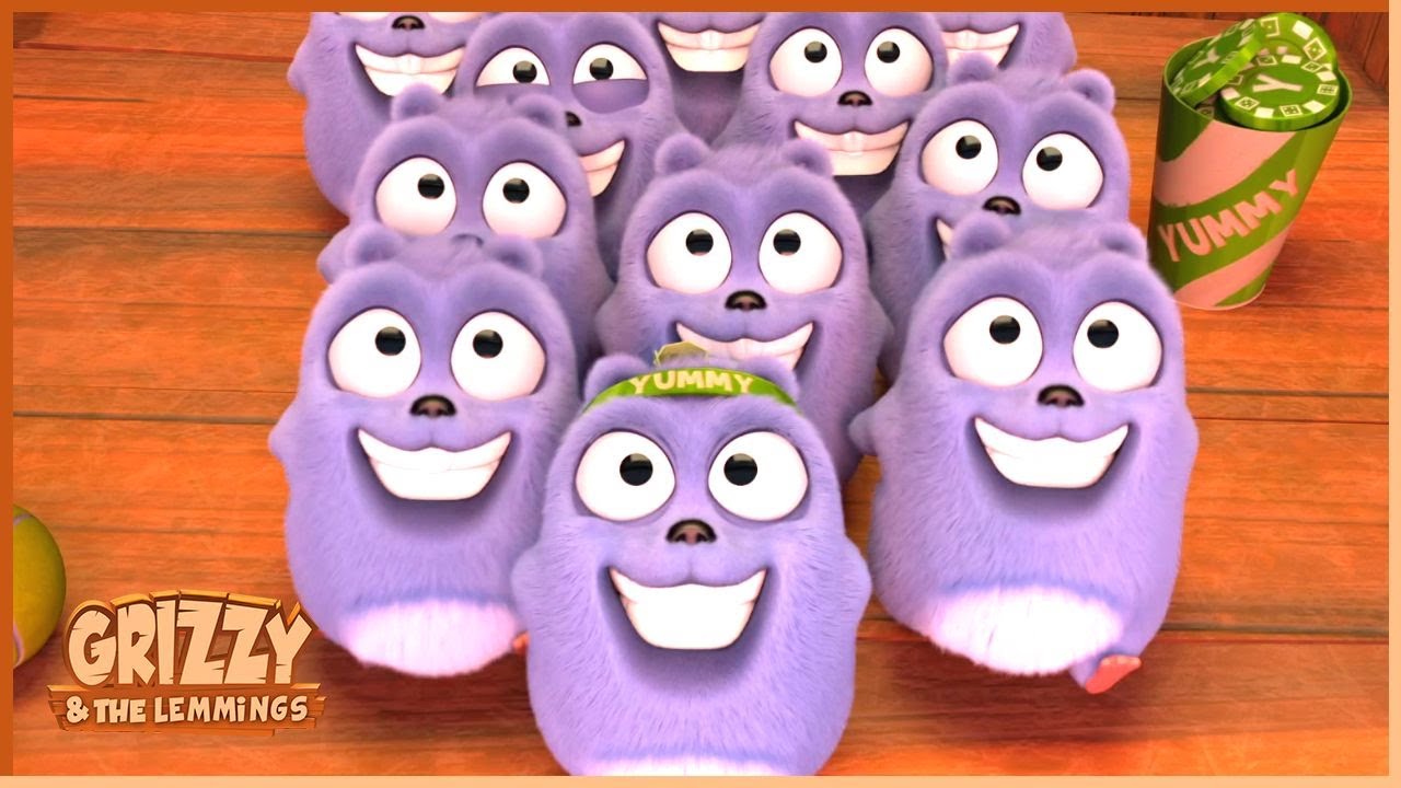 پوستر برنده شدن توکن‌ها گریزی و لمین‌ها کلیپ انیمیشن برای کودکان...