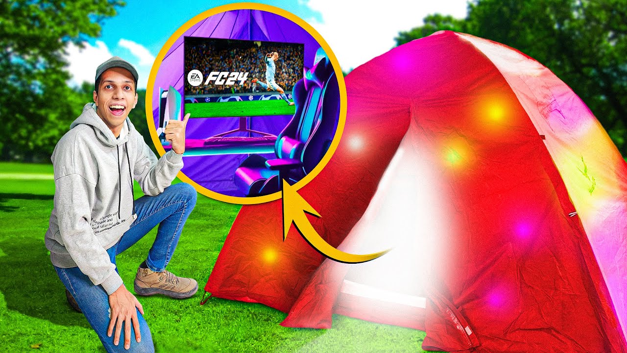 تو جنگل یک اتاق گیمینگ فوق‌العاده ساختم