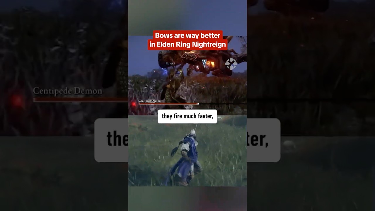 پوستر کمان در بازی الدن رینگ نایت رین خیلی سلاح خوبی است