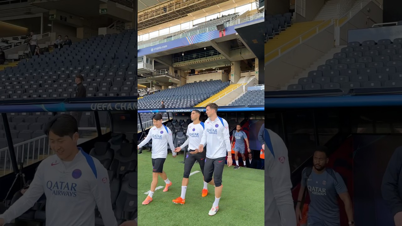 پوستر روز تمرین قبل از مسابقه در لیگ قهرمانان اروپا 😤