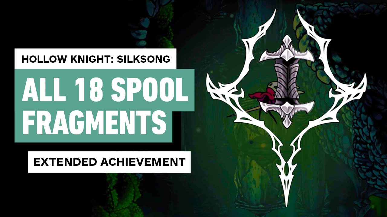 پوستر هالو نایت سیلک‌سانگ - همه ۱۸ تکه نخ راهنمای کامل دستاوردها