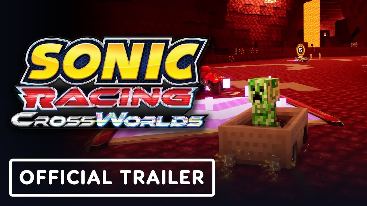 پوستر بازی سونیک ریسینگ کراس‌ورلدز - تریلر رسمی بسته ماینکرفت